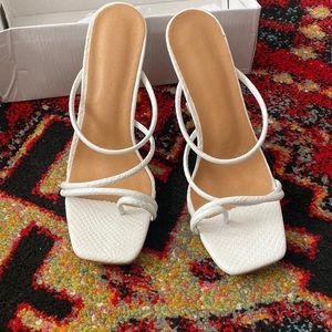 White strappy heel!